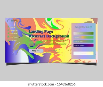 Abstract background design. Landing page template. Eps10 vector.