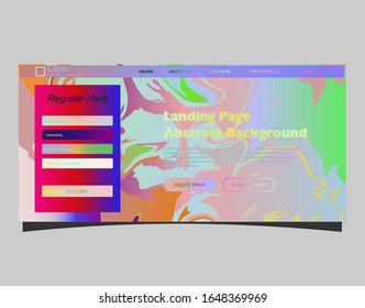  Diseño de fondo abstracto. Plantilla de página de destino. Vector Eps10.