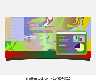 Abstract background design. Landing page template. Eps10 vector.