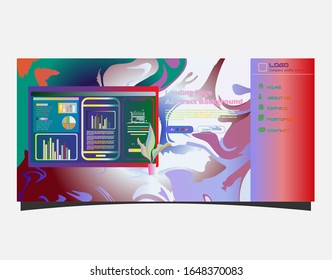 Abstract background design. Landing page template. Eps10 vector.