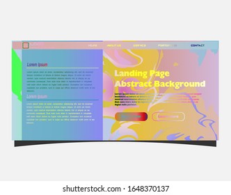 Abstract background design. Landing page template. Eps10 vector.