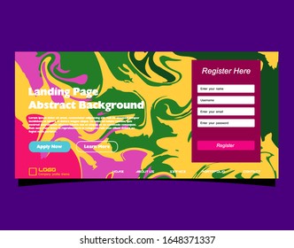Abstract background design. Landing page template. Eps10 vector.