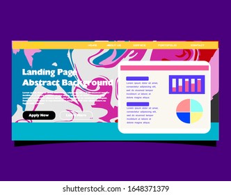 Abstract background design. Landing page template. Eps10 vector.