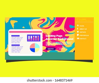 Abstract background design. Landing page template. Eps10 vector.