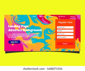 Abstract background design. Landing page template. Eps10 vector.