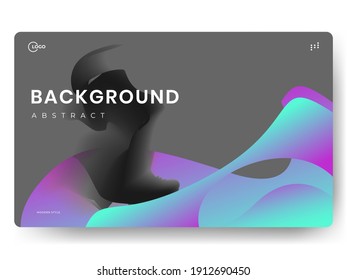 Abstract background design. Landing page template. web page design for website and mobile development