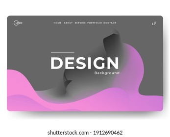 Abstraktes Hintergrunddesign. Seitenvorlage für die Landung. Webseitendesign für die Entwicklung von Websites und mobilen Geräten