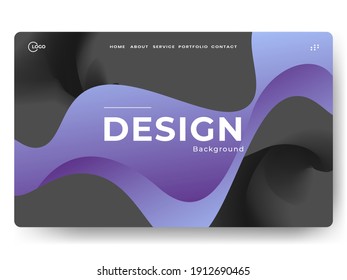 Abstract background design. Landing page template. web page design for website and mobile development