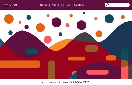 Diseño de fondo abstracto. Lanzar plantillas de página. Vector Eps10.