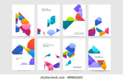 Abstract Background Design with Liquid Bubbles Shapes, Brochure Template Layout for Annual Report or Business Presentation Design. A4 Booklet. Circle Structures. Vector Illustration.
