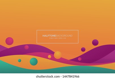 abstract background design with liquid fluid and colorful style concept, use for web banner and poster design