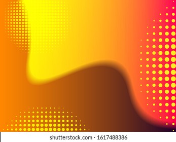 Abstract background design in Memphis style complemented by waves and geometric shapes. EPS 10 vector illustration.