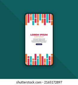 Abstract Background Design for Mobile Landing Page