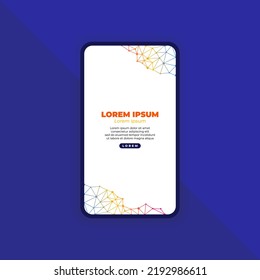 Abstraktes Hintergrunddesign für die mobile Landing-Page
