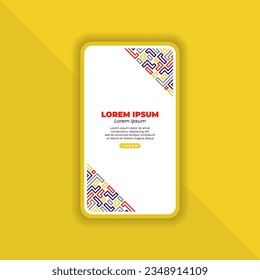 Abstract Background Design for Mobile Landing Page