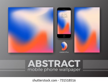 Abstract Background Design for Mobile Wallpaper and Other Design. Smart Phone Mockups Design. Vector Illustration