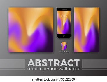 Abstract Background Design for Mobile Wallpaper and Other Design. Smart Phone Mockups Design. Vector Illustration