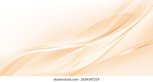 Projeto de fundo abstrato Design moderno de elemento geométrico bege e dourado.