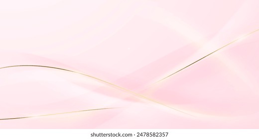 Abstract background design, modern pink and gold geometric element design.