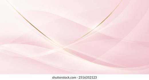 Diseño de fondo Abstractas, diseño moderno de elementos geométricos de color rosa y oro.