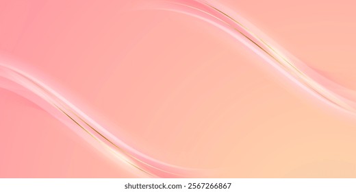 Abstract background design, modern pink and gold geometric element design.