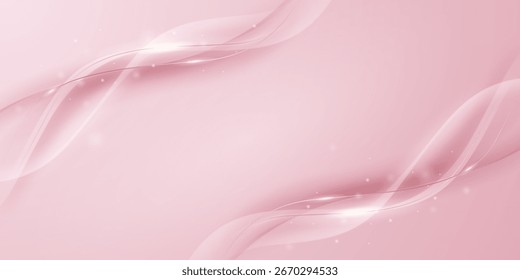 Diseño de fondo Abstractas, diseño moderno de elementos geométricos de color rosa y oro.