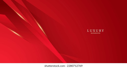 Diseño de fondo abstracto elementos geométricos modernos de color rojo y oro ilustración vectorial