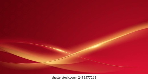 Abstract background design modern red and gold geometric elements vector illustration