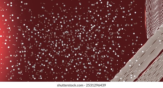 Abstract background design modern red and gold geometric elements vector illustration with particle glow with light effected cuts background for poster, website and design new concepts