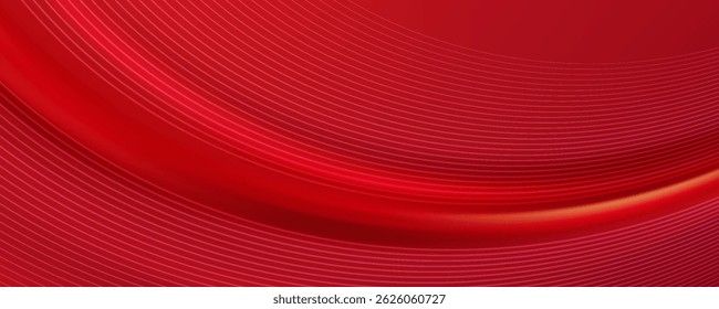 Abstract background design modern red and gold geometric elements vector illustration