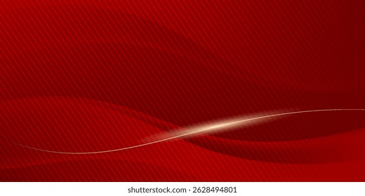 Abstract background design modern red and gold geometric elements vector illustration