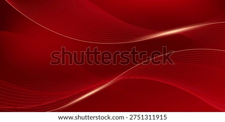 Abstract background design modern red and gold geometric elements vector illustration