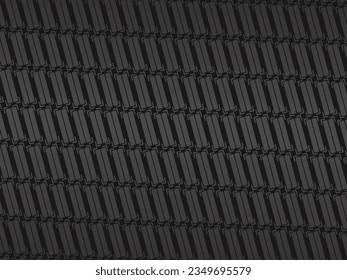 Abstract background design. Modern wavy lines pattern (guilloche curves) in monochrome colors. Premium line texture for banners, banners, business backgrounds. Dark horizontal vector template.