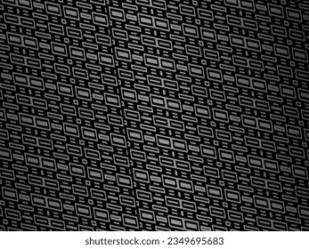 Abstract background design. Modern wavy lines pattern (guilloche curves) in monochrome colors. Premium line texture for banners, banners, business backgrounds. Dark horizontal vector template.