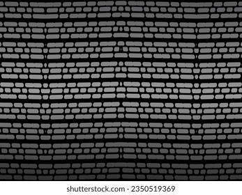 Diseño de fondo abstracto. Patrón de líneas onduladas modernas (curvas guilloches) en colores monocromos. Textura de línea premium para banners, banners, fondos empresariales. Plantilla de vector horizontal oscuro.
