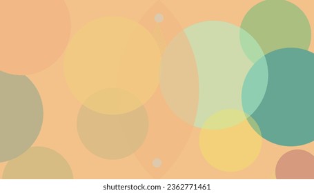 Diseño de fondo abstracto de círculos multicolores. Plantilla de portada