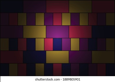 Abstract background design with multicolored rectangular boxes. Great vectors for laptops, computers, smartphones, web, flyers, banners, greeting cards, social media etc.