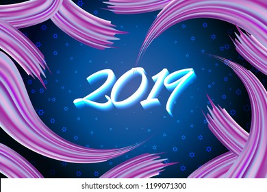 Abstract background design from the new year trend lines
