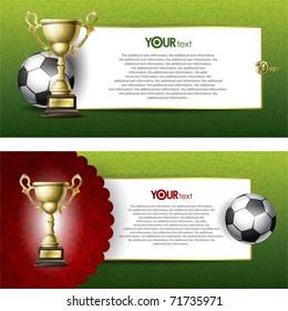 Abstract background for design on a football theme