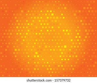 Abstract background for design. Orange geometric squares pattern for your text. Vector illustration.