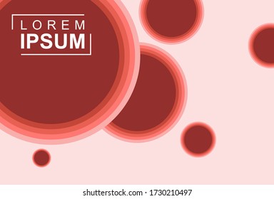 abstraktes Hintergrunddesign, überlappende Kreise. Layout für Ihre Designbedürfnisse. Vektorgrafik