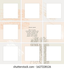 Abstract background for design of pages with posts in social networks, pastel colors. Vector illustration.