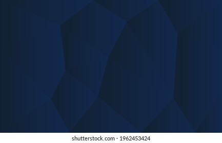 Abstract Background design with paper fold pattern. Navy blue color, premium smooth background.