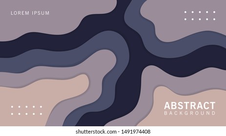 abstract background design with papercut style. banner background design