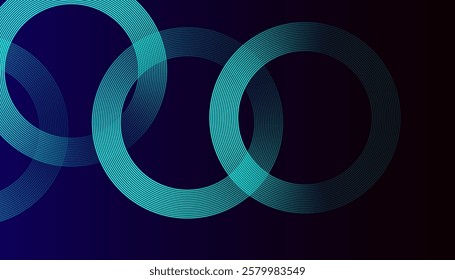 Abstract background design. Abstract pattern background design. Wave line art background design. Wavy line. Modern shiny blue circle lines pattern. Futuristic technology concept
