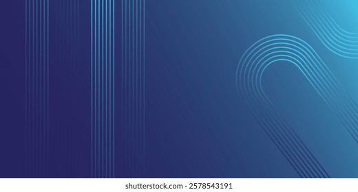 Abstract background design. Abstract pattern background design. Wavy line art background design. Wavy lines. Modern glossy blue circle line pattern.