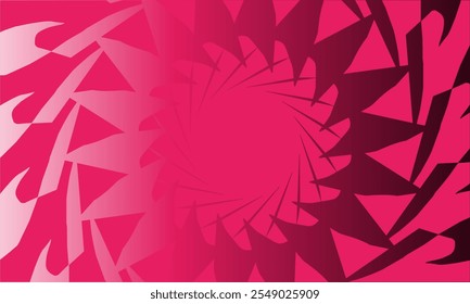 Abstraktes Hintergrunddesign in Rosa und Schwarz mit Fokus auf Linien und Formen. mit geometrischen Formen sieht schön und elegant.