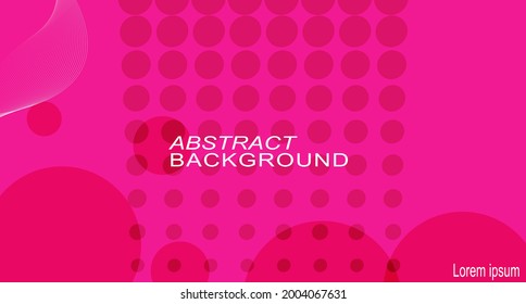 abstract background design with pink color and balls
