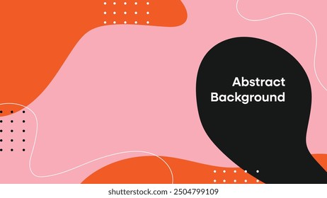 Abstract Background Design with playful color, this design can use for presentation, promotion, banner, poster, product or marketing material.