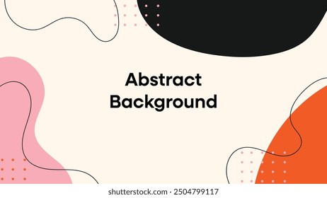 Abstract Background Design with playful color, this design can use for presentation, promotion, banner, poster, product or marketing material.